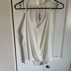 Elegant White Women's Tank Top